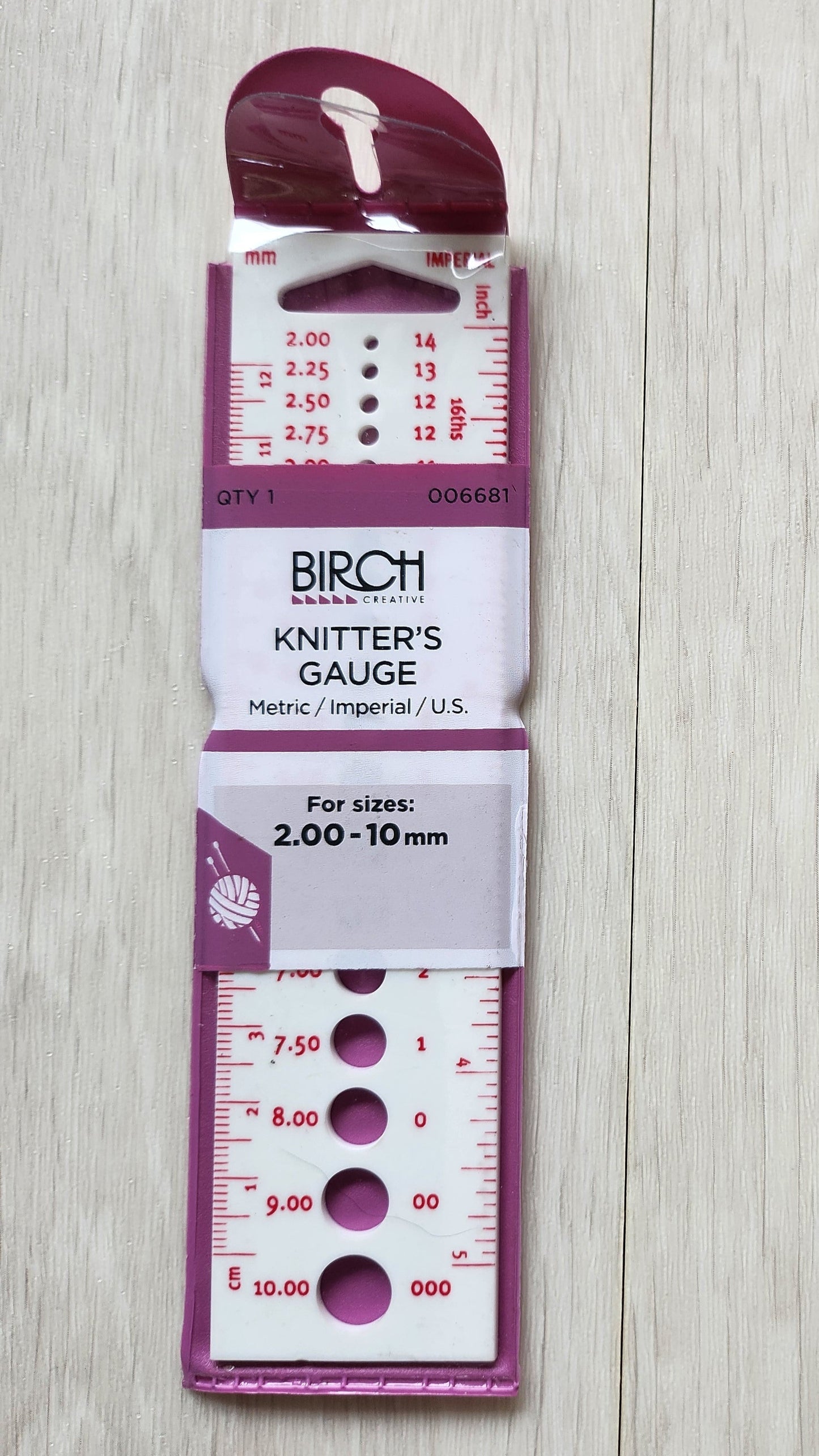 birch gauge ruler measure