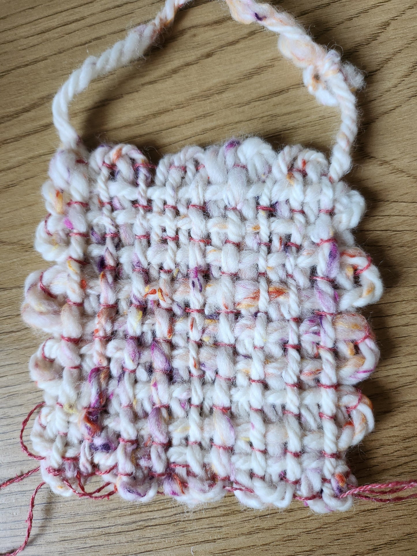 polwarth and viscose hand spun yarn aran to chunky wieight