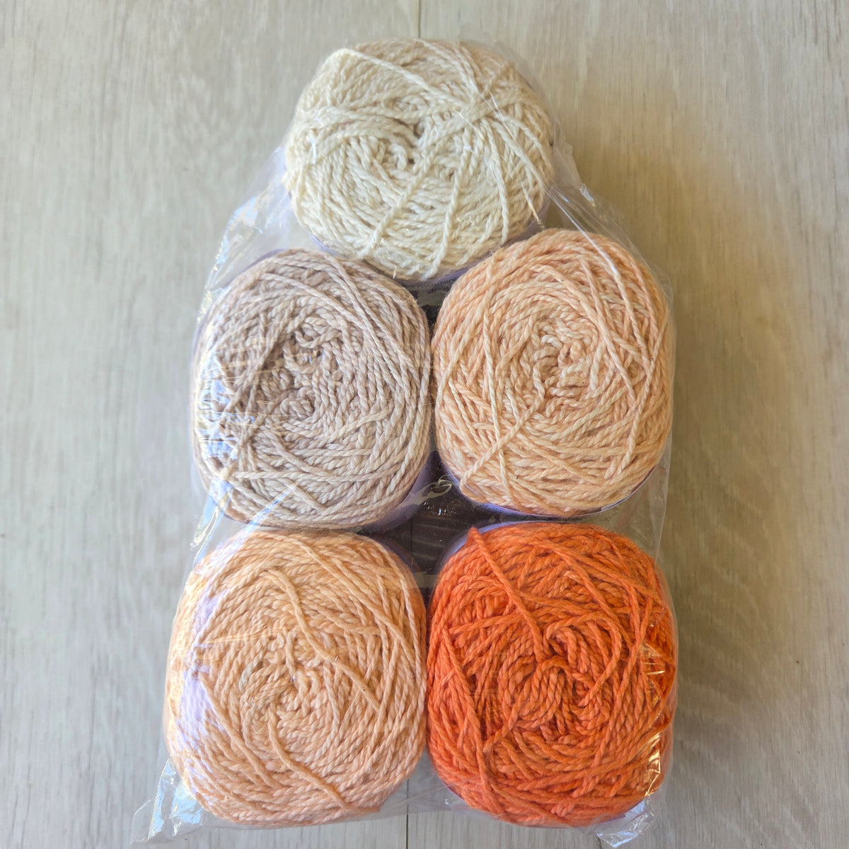 MoYa Double Knit Yarn 5 Ball Pack - Tiger Lily Orange