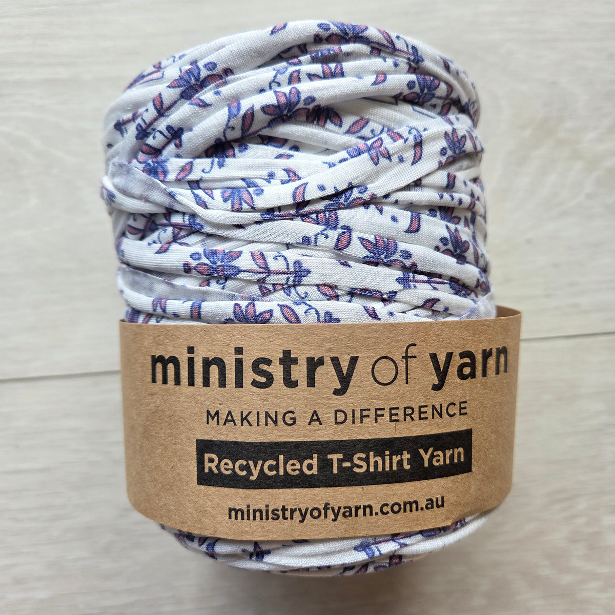 Purple Flowers T-shirt Yarn