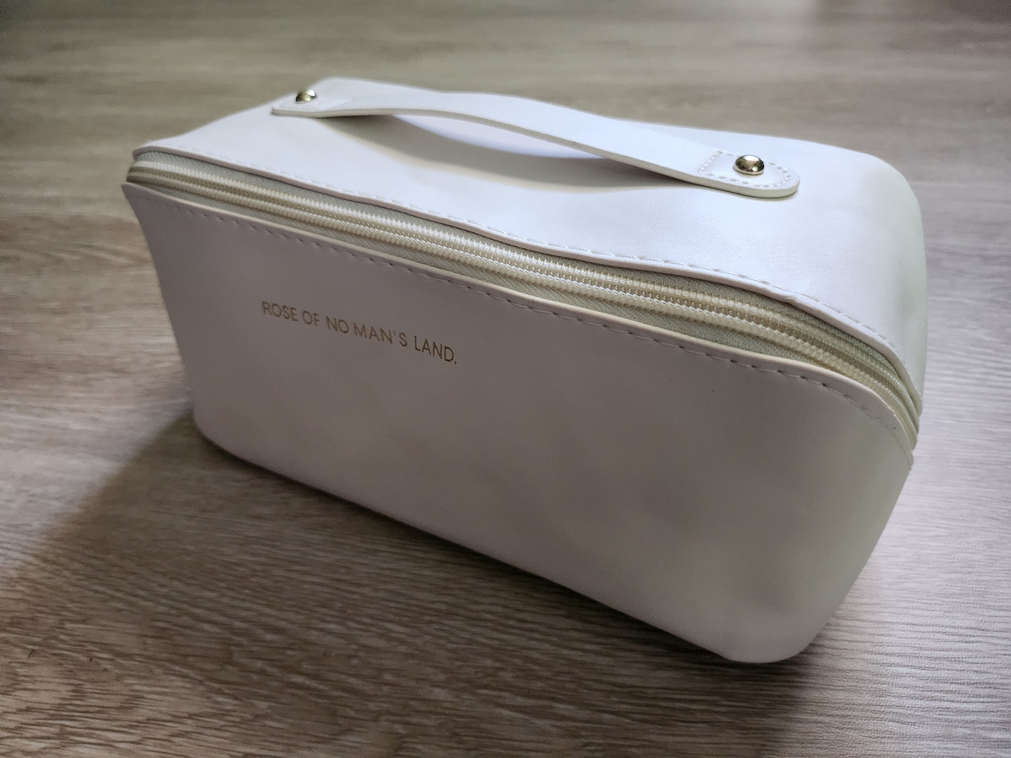 Diagonal Zipper PU Leather Travel Bag