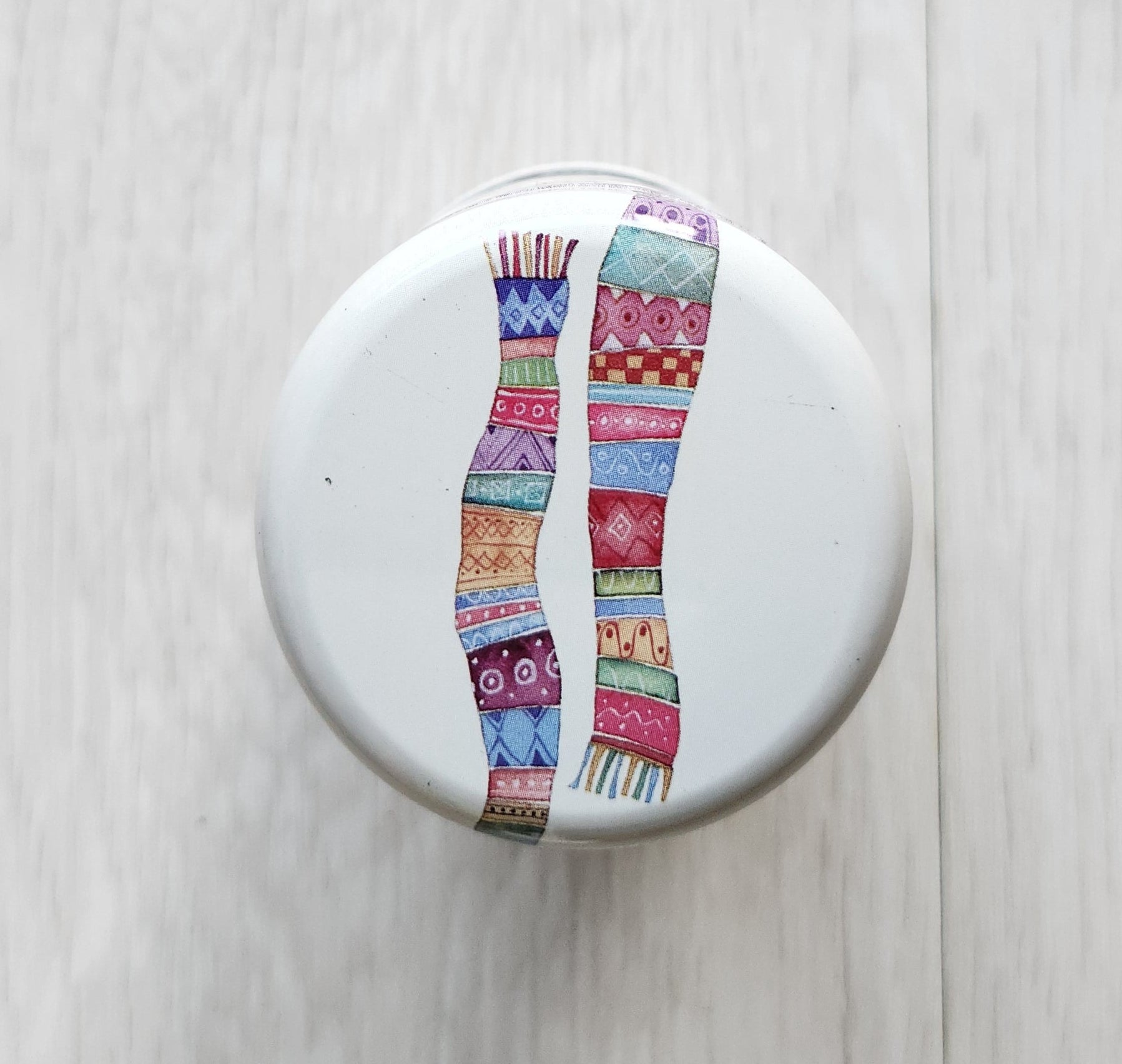 Wooly Puffin trinket and notions tin Emma Ball