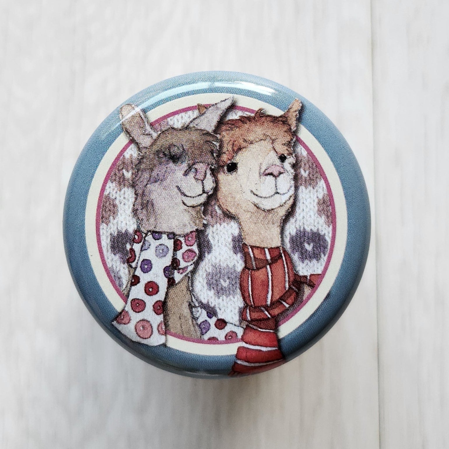 Alpaca Emma Ball trinket and notions tin