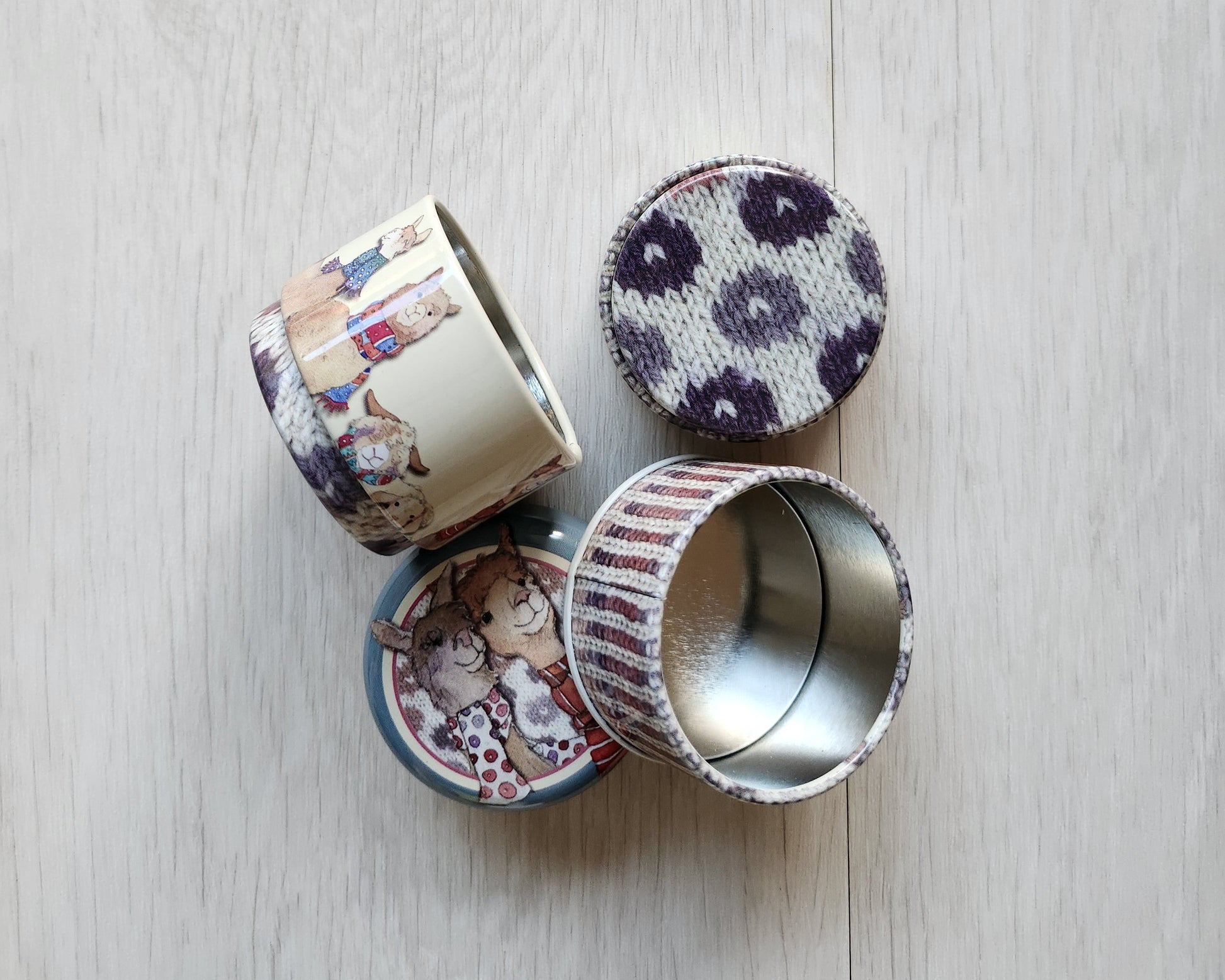 Alpaca Emma Ball trinket and notions tin