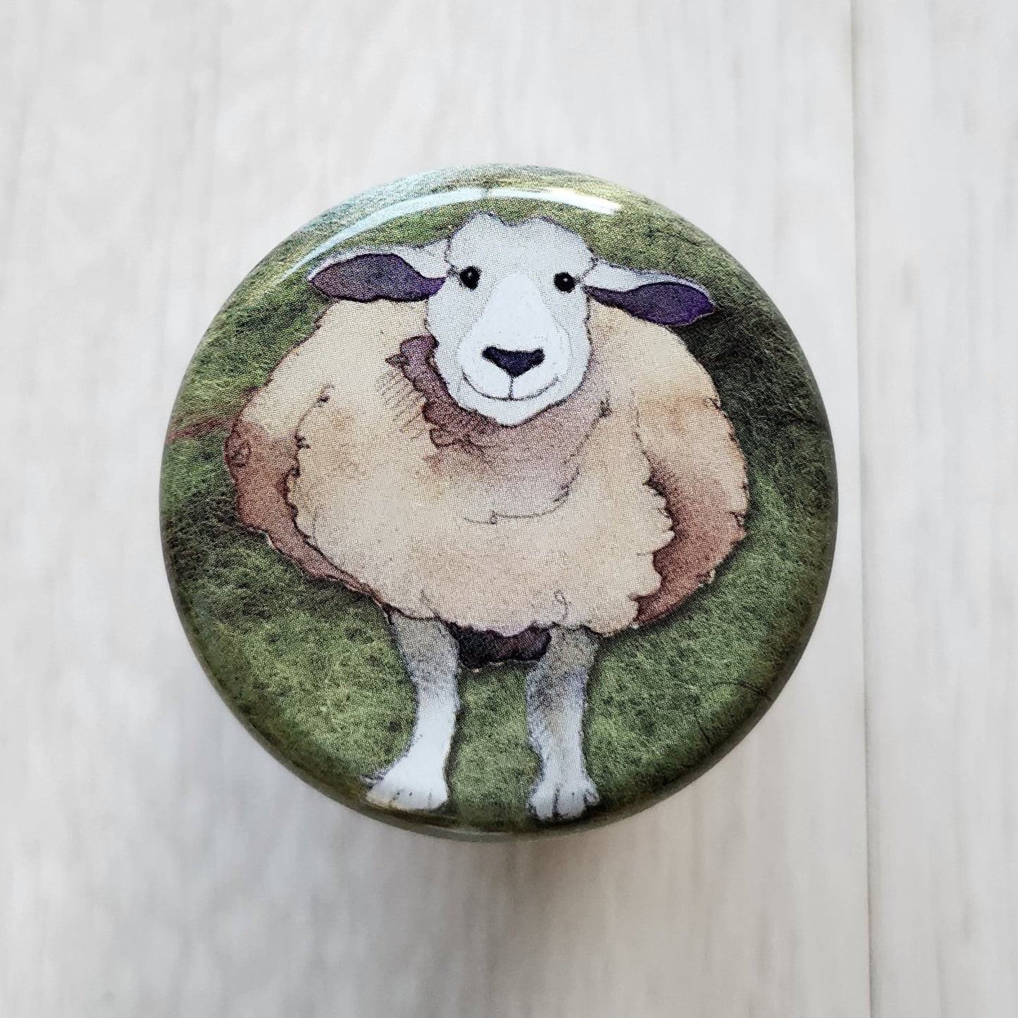 emma ball stacking tin felted sheep for notions and trinkets