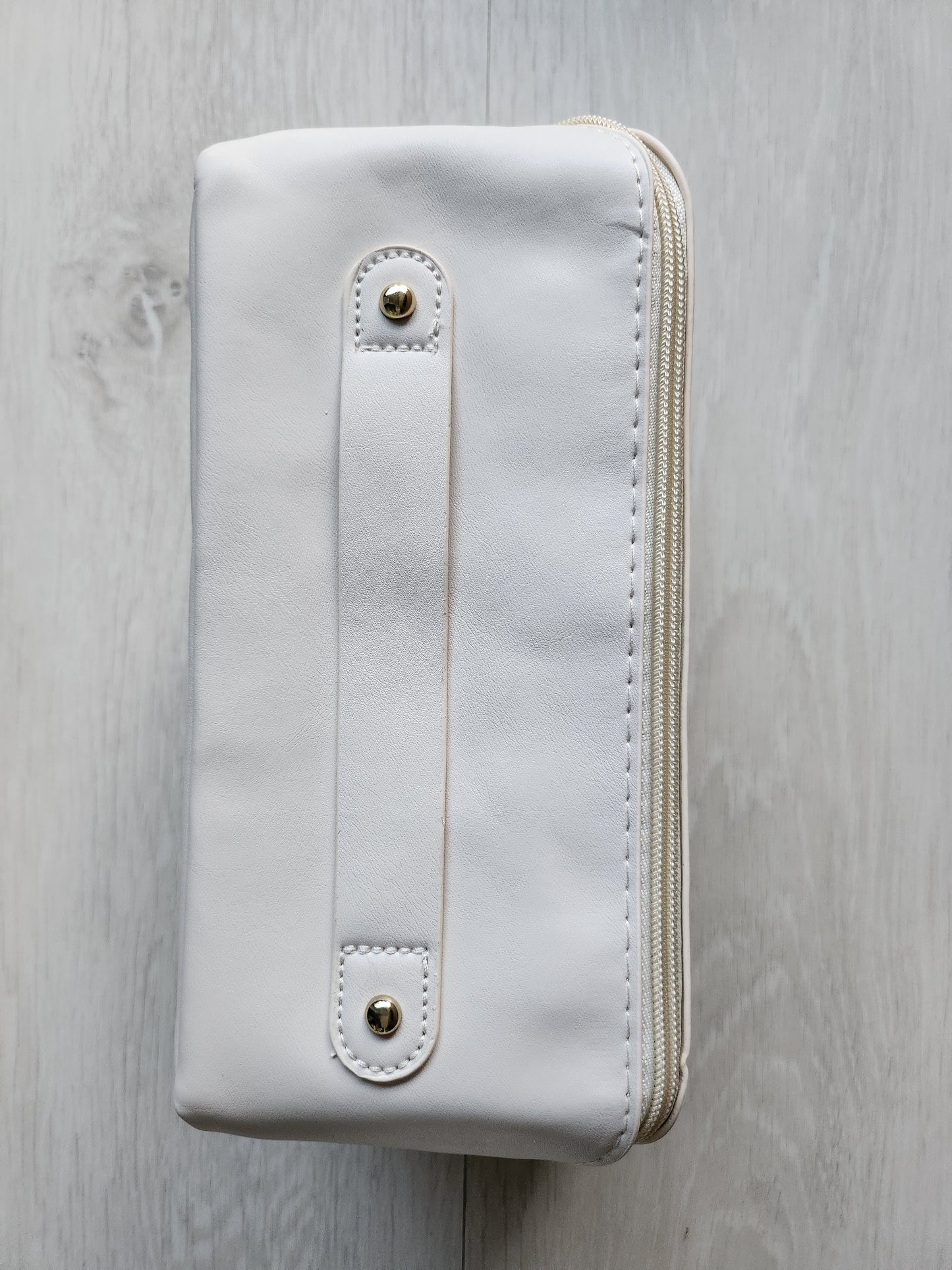 Diagonal Zipper PU Leather Travel Bag