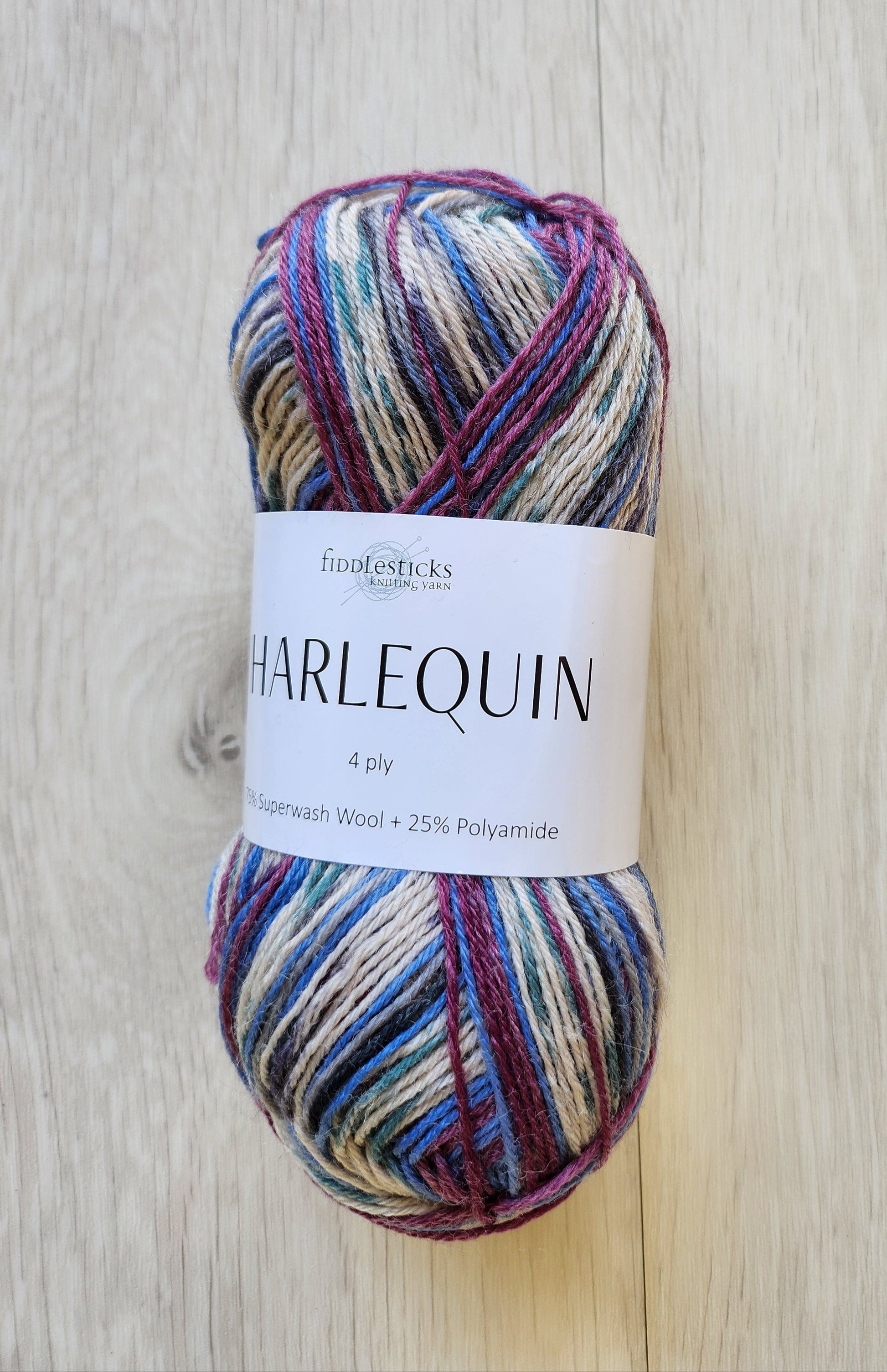 Harlequin fiddlesticks sock yarn