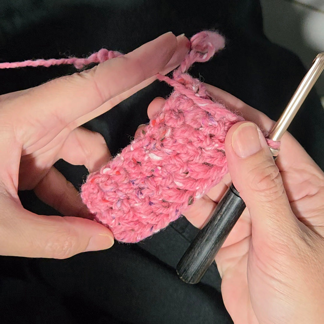  62.5% Polwarth Wool and 37.5% Viscose Tweed top, was hand spun by Fibrescape into a 3 ply Aran to chunky 97g weight yarn.&nbsp; 