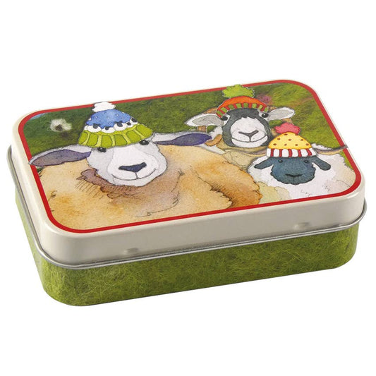 Sheep in Hats Mini Rectangular Tin - Emma Ball Ltd