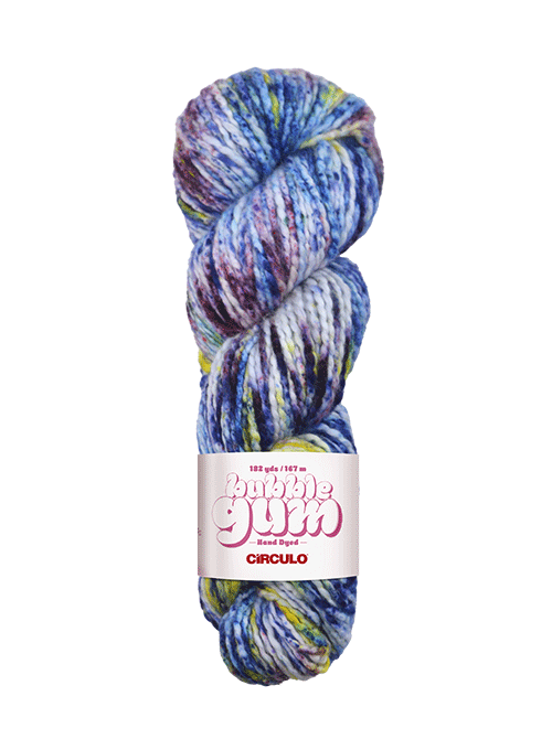 Circulo Bubblegum hand dyed yarn from Brazil.