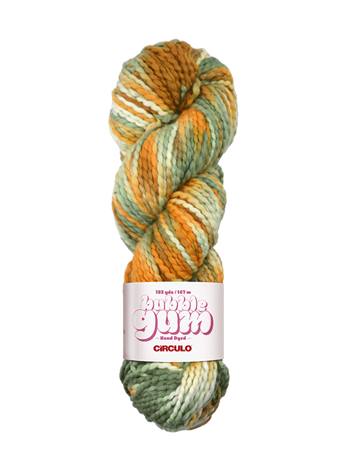 Circulo Bubblegum hand dyed yarn from Brazil.