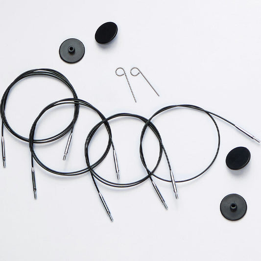 Black/Silver 360 degree Swivel IC Cables