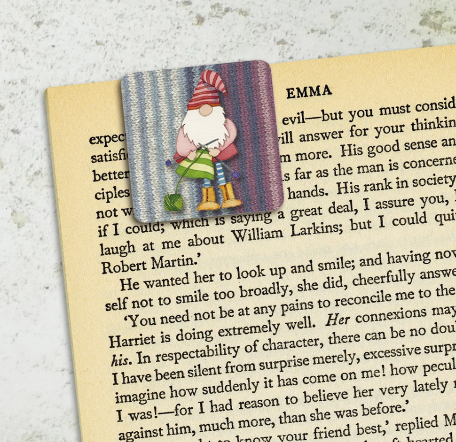Crafting Gnomes Set of 4 Mini Magnetic Page Markers - Emma Ball LTD