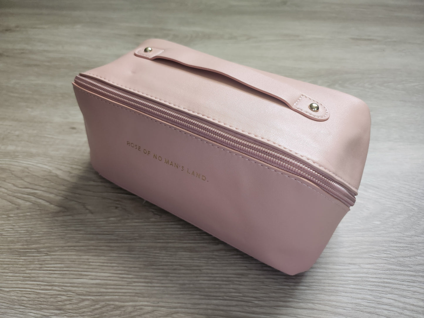 Diagonal Zipper PU Leather Travel Bag