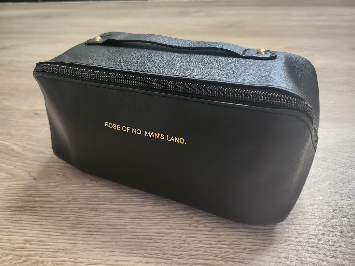 Diagonal Zipper PU Leather Travel Bag