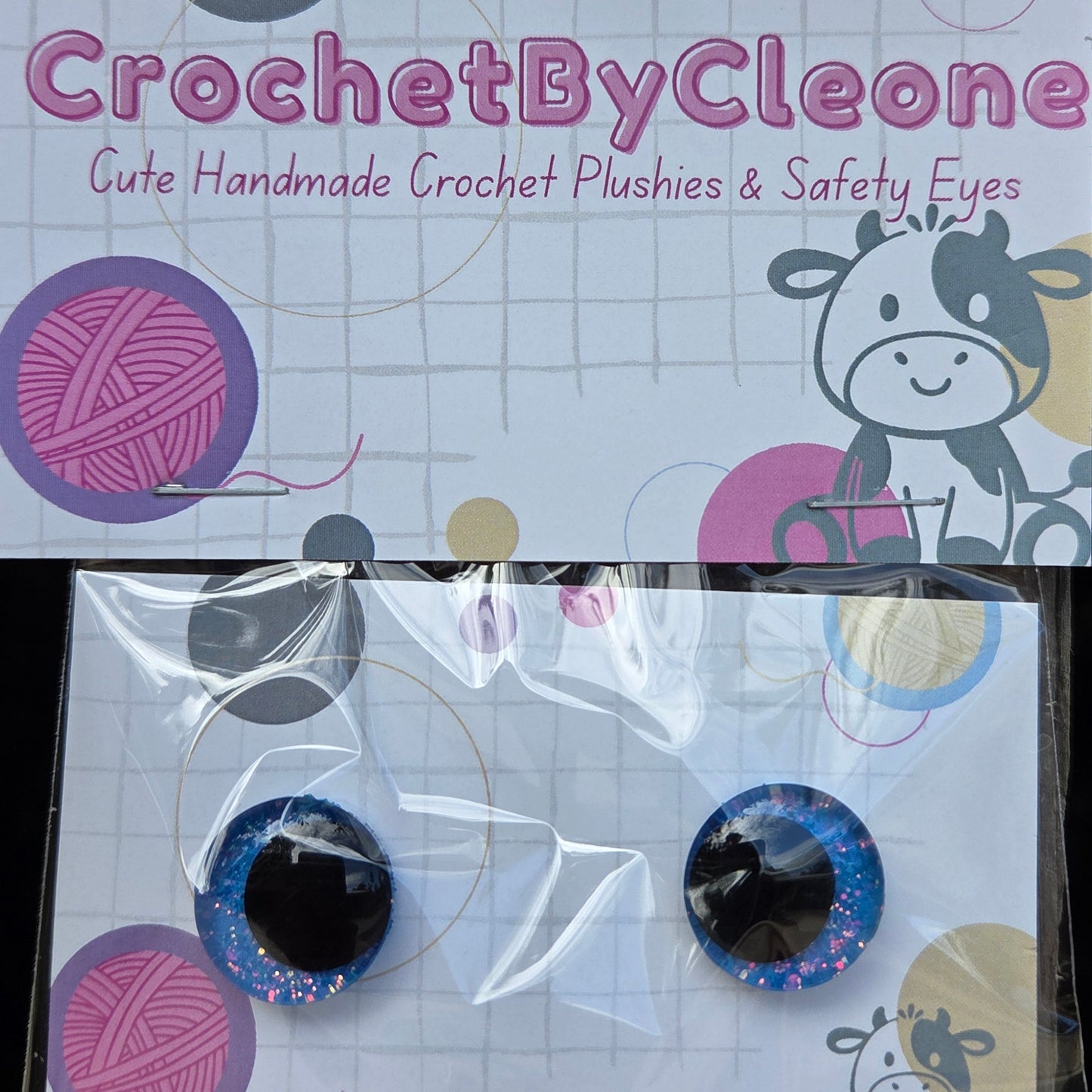 18mm Handcrafted Plushie and Amigurumi Eyes by CrochetbyCleone
