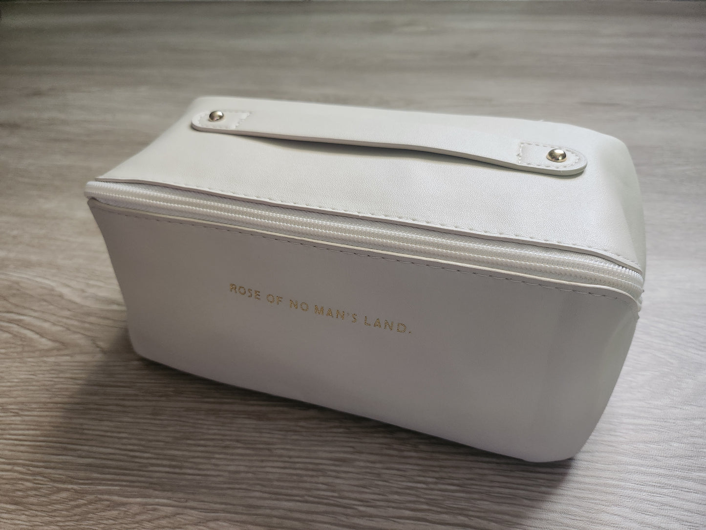 Diagonal Zipper PU Leather Travel Bag