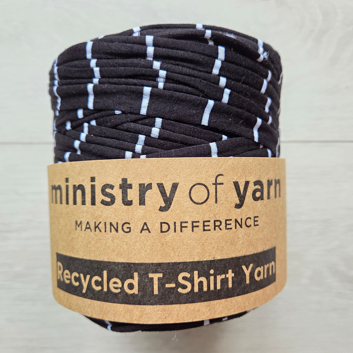 Alter Black and White Stripes T-shirt Yarn