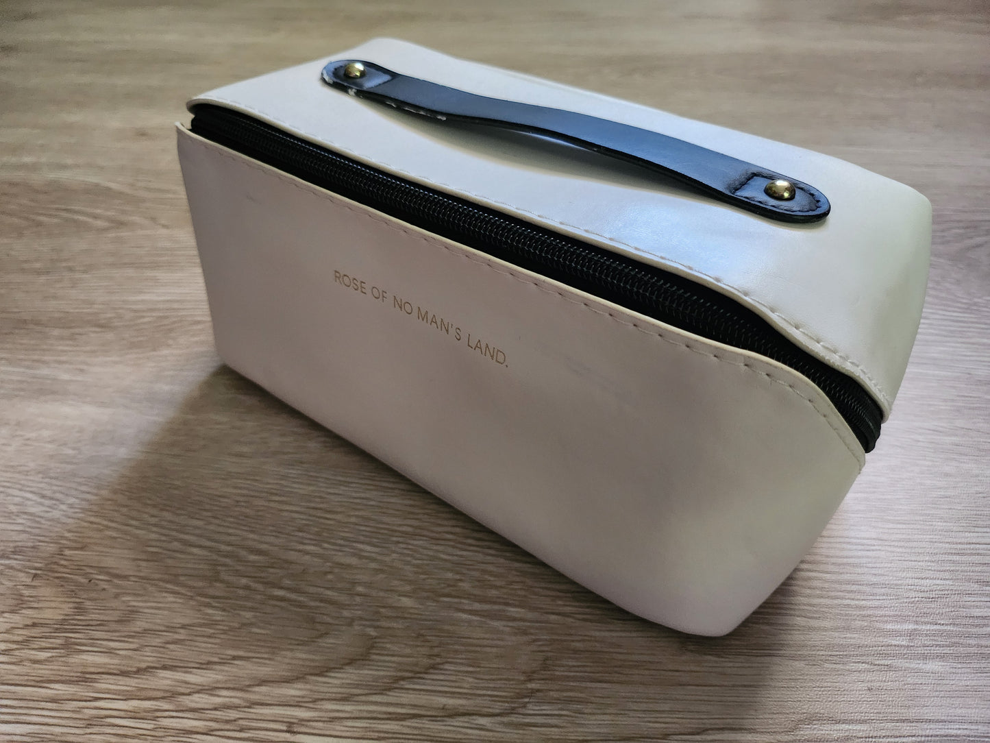 Diagonal Zipper PU Leather Travel Bag