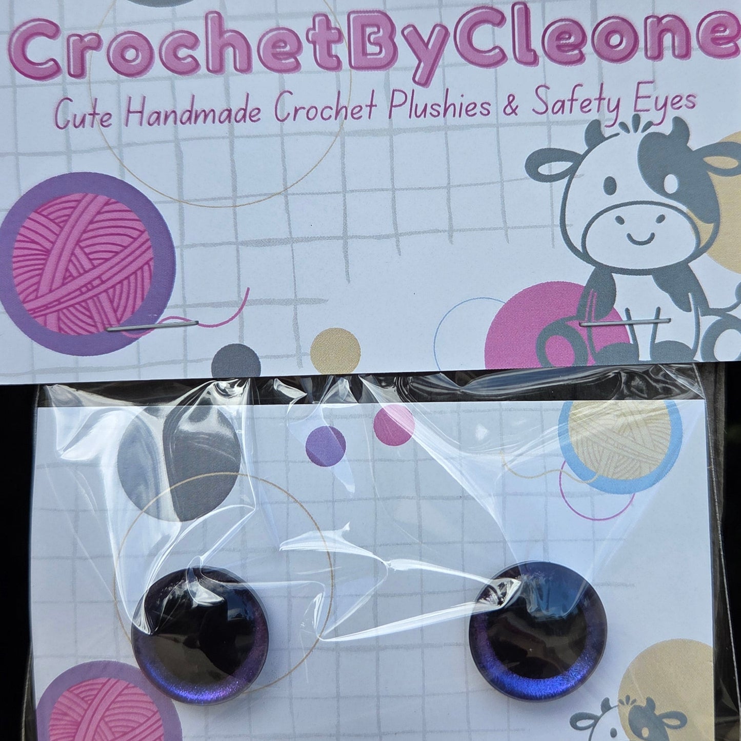 18mm Handcrafted Plushie and Amigurumi Eyes by CrochetbyCleone