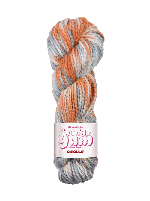 Circulo Bubblegum hand dyed yarn from Brazil.