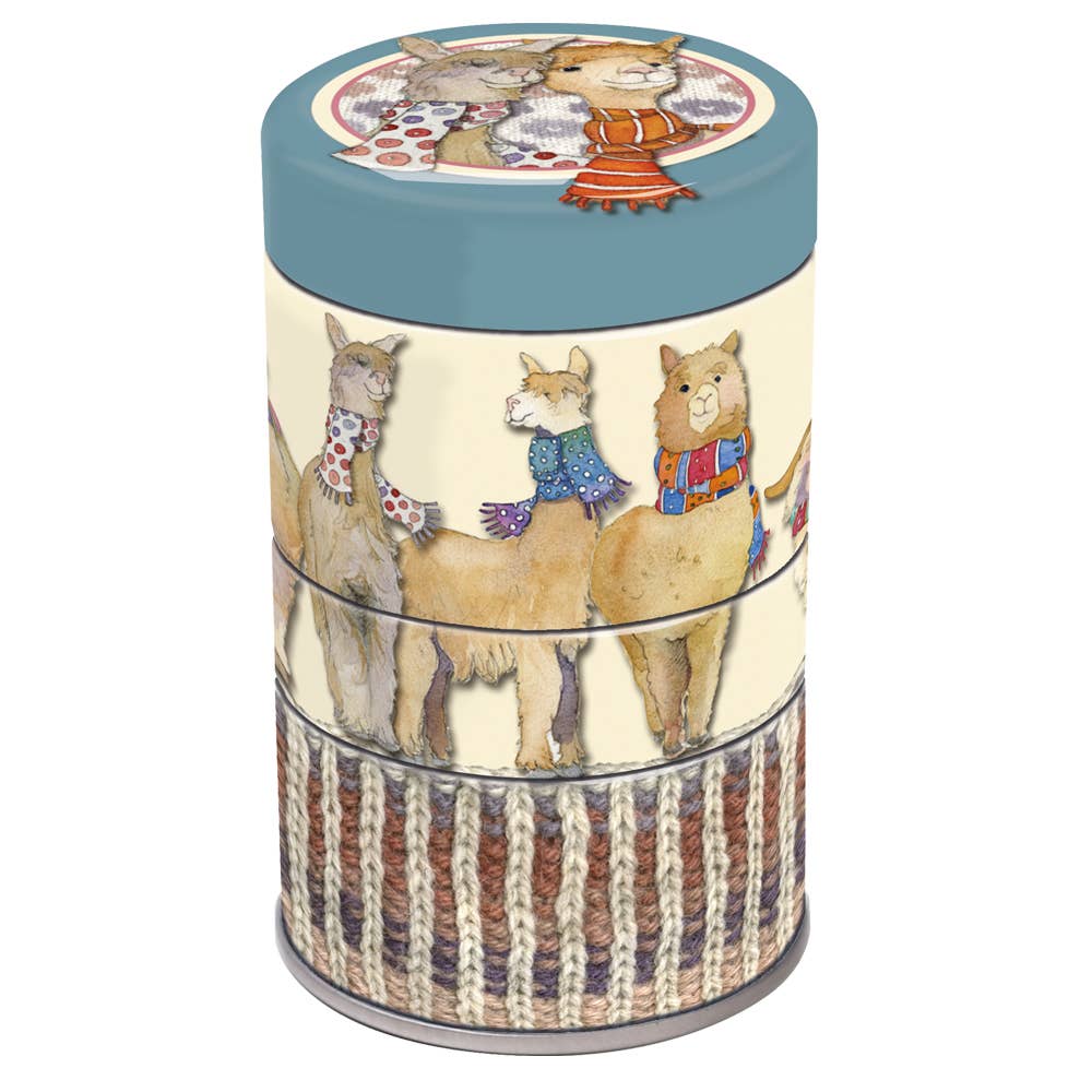 Alpacas - Mini Stacking Tin  - Emma Ball LTD