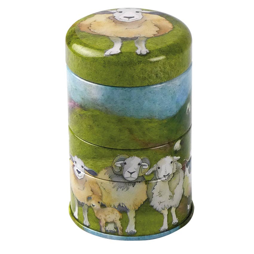 Felted Sheep Mini Stacker Tin - Emma Ball Ltd